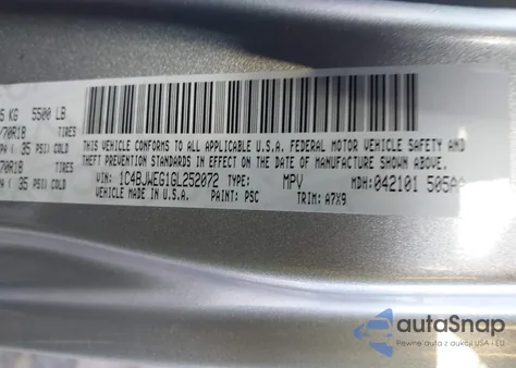 2016 Jeep Wrangler Unlimited Sahara z USA, uszkodzony, nr VIN 1C4BJWEG1GL252072